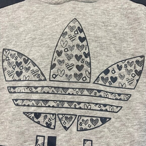 Adidas Hoodie Women’s Small Grey Pullover Athletic Sweater‎ Sweatshirt - Picture 5 of 12